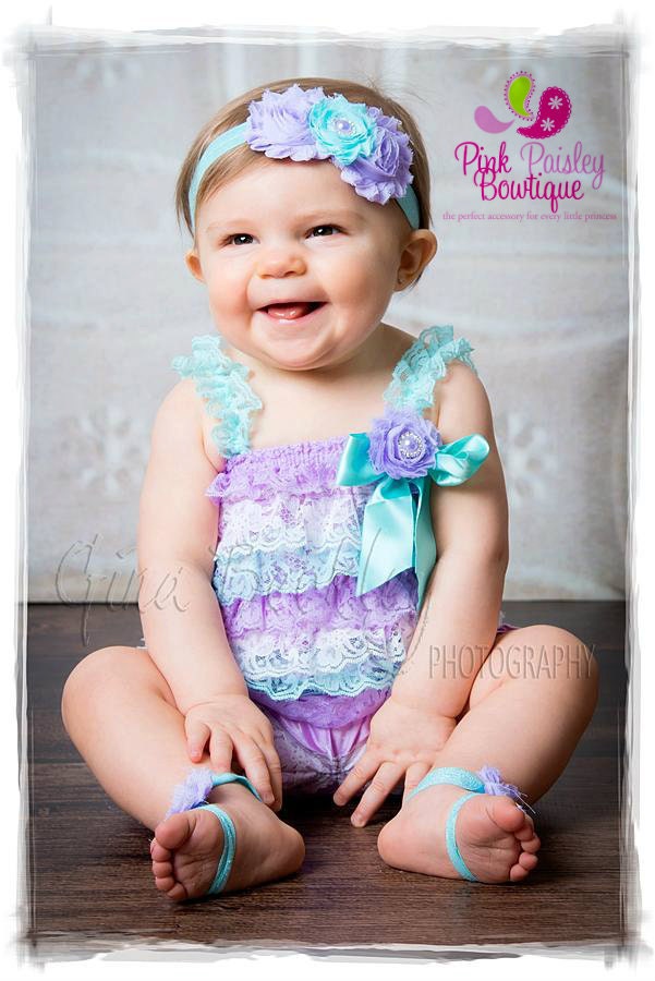 Cake Smash Outfit Aqua & Lavender Petti Romper Baby Girl Etsy