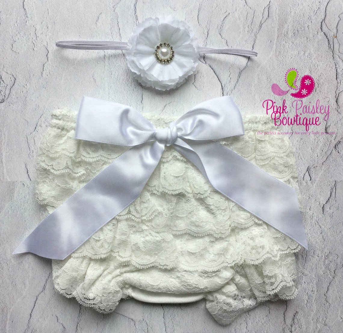 Baby Bloomer Set White Bloomers Baby Christening Newborn Etsy