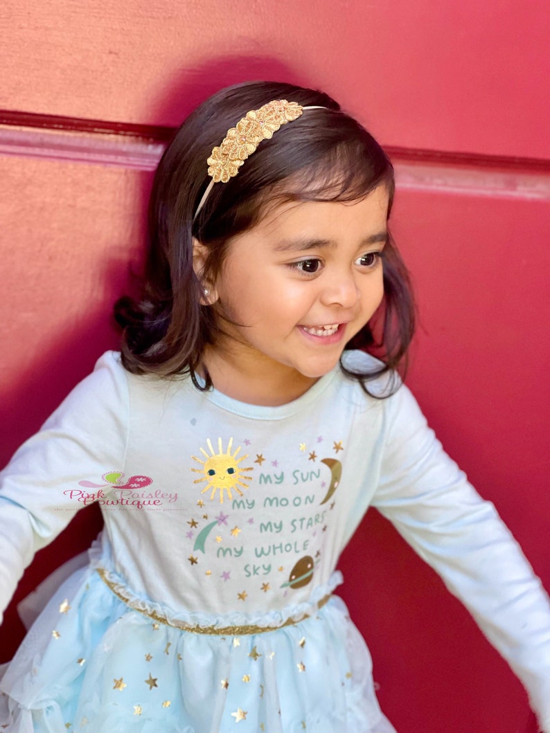 Light Gold Headband Gold Infant Headband Baby Girl Etsy