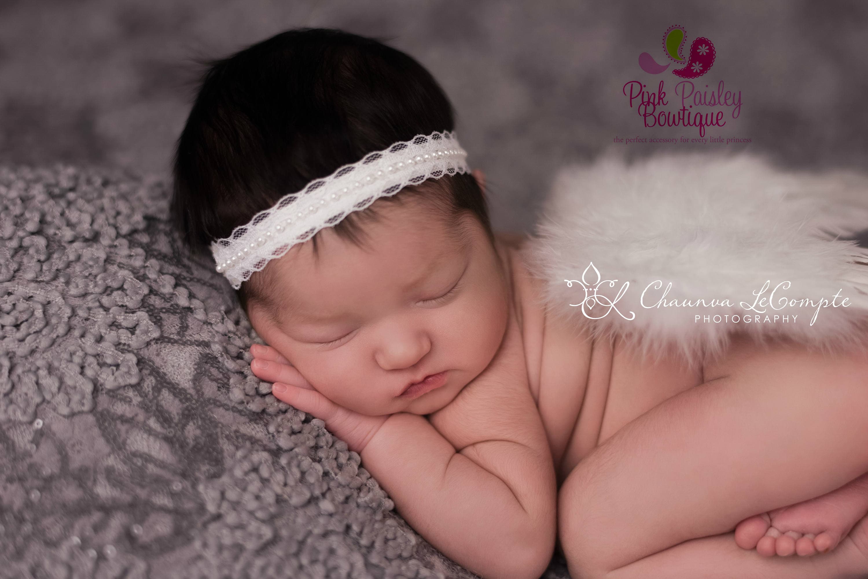 baby cream headband
