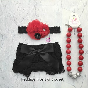SANTA BABY BLOOMER SET