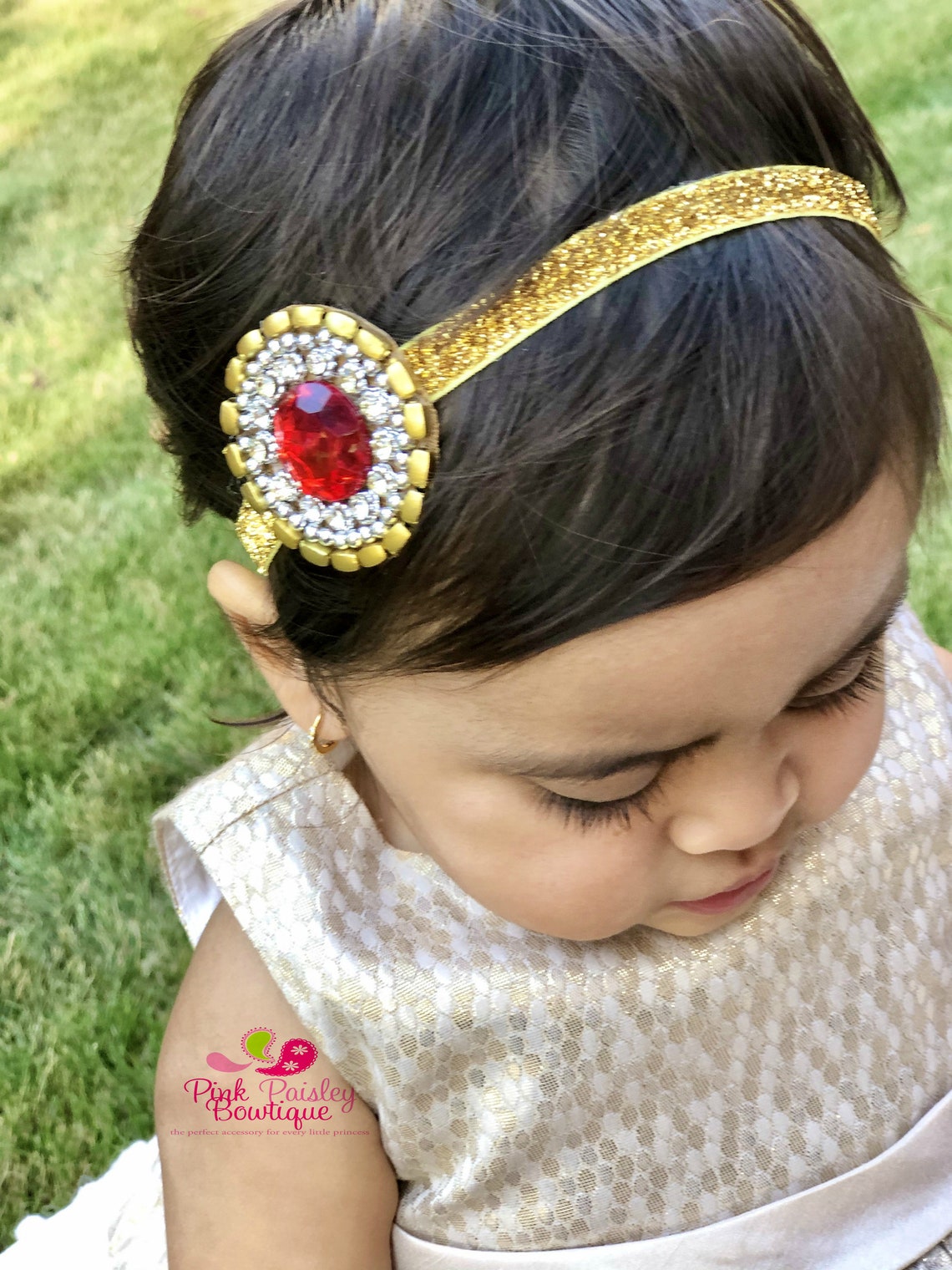 Gold Headbands Baby Girl Hair Bows Baby Headbands You Pick Etsy