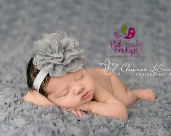 Baby Headband - You Pick 1 Lace Infant Headband from 36 color - Newborn Headbands- Baby Girl Headbands - Baby Bows -Baby Hair Accessories