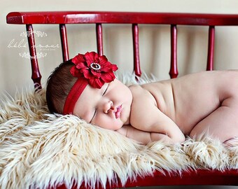 RED VALENTINES headband You Pick 1 Infant Headbands. Baby girl headbands. Gold baby headbands. Baby hair accessories. Red Baby Hair bows.