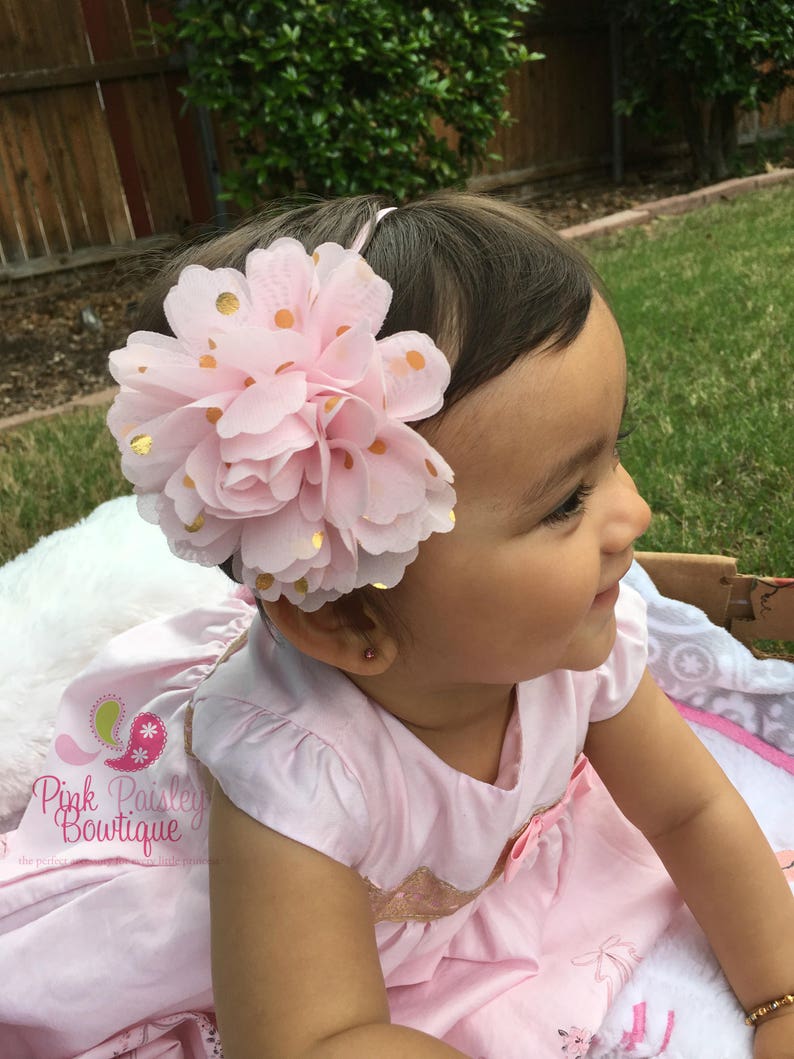 Baby Headband Gold Infant Headbands Baby Girl Headbands Etsy