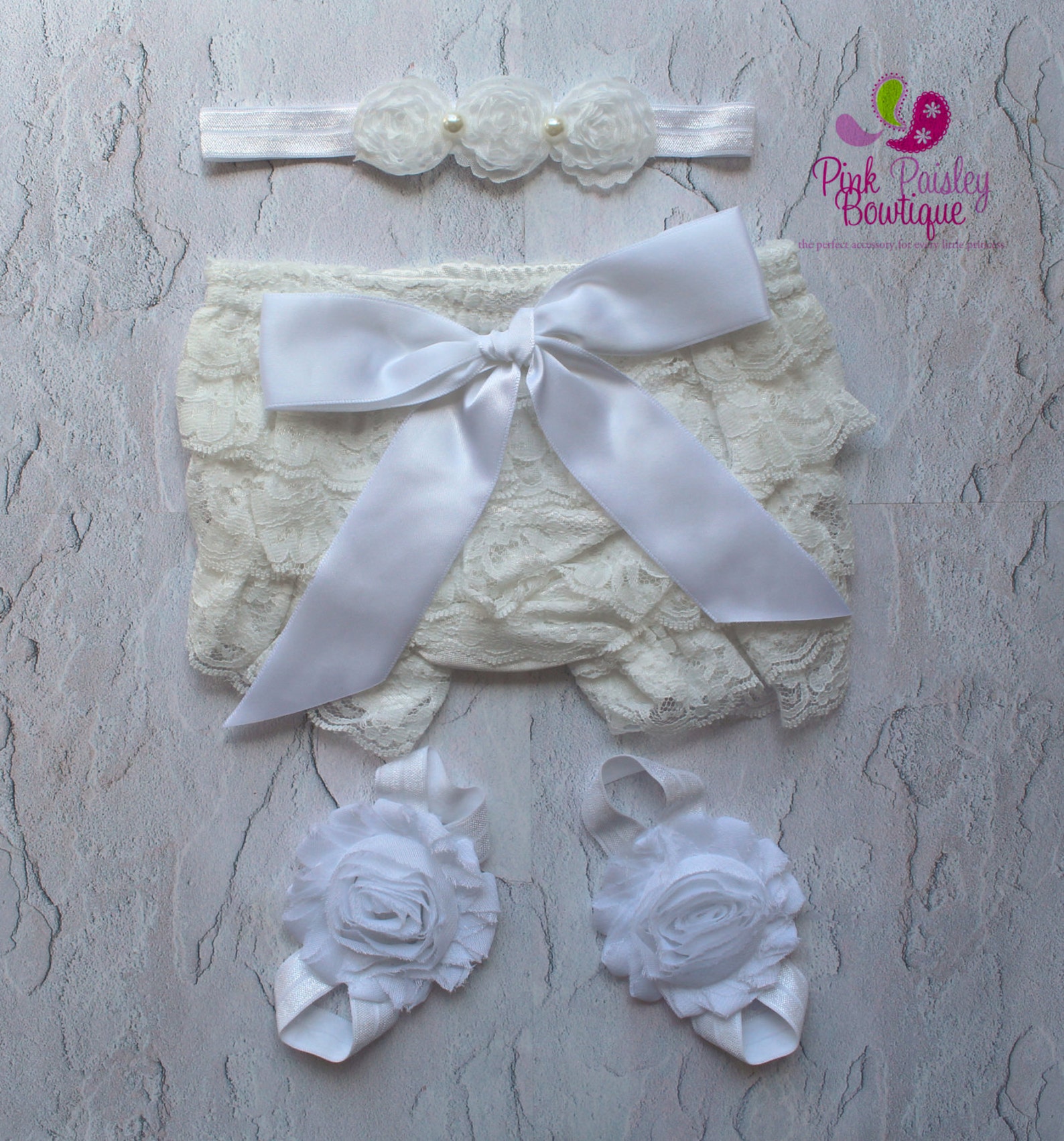 Baby Bloomer Set White Bloomers Christening Newborn Etsy