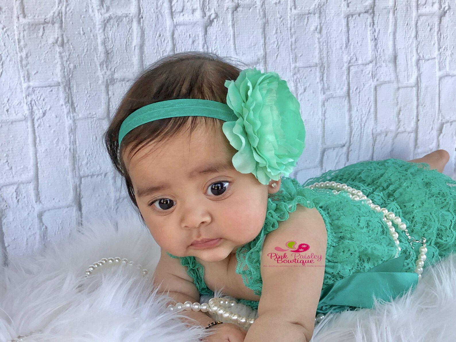 Baby Girl Lace Romper and Headband 2 or 3 Pc SET Baby Girl Etsy