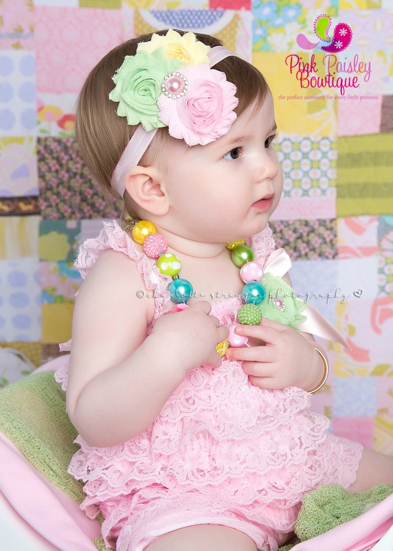 Bubblegum Bead Necklace. Baby Necklace. Children's Etsy