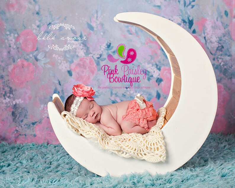 Cake smash outfit Baby Ruffle cover Baby Headband and Bloomers- Baby Hospital Photos Baby Diaper cover Newborn Photo Shoot Outfit