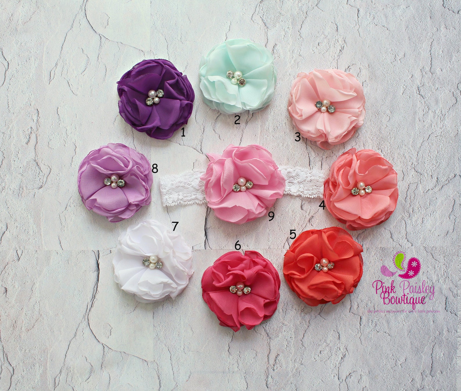 Newborn Headbands Baby Headband Light Pink Headband Baby Etsy