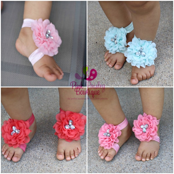 Baby Shoes - Baby Barefoot Sandals - Toddler Sandal - Newborn Sandal - Newborn Shoes - Baby Sandals - Baby Girl Barefoot Shoes