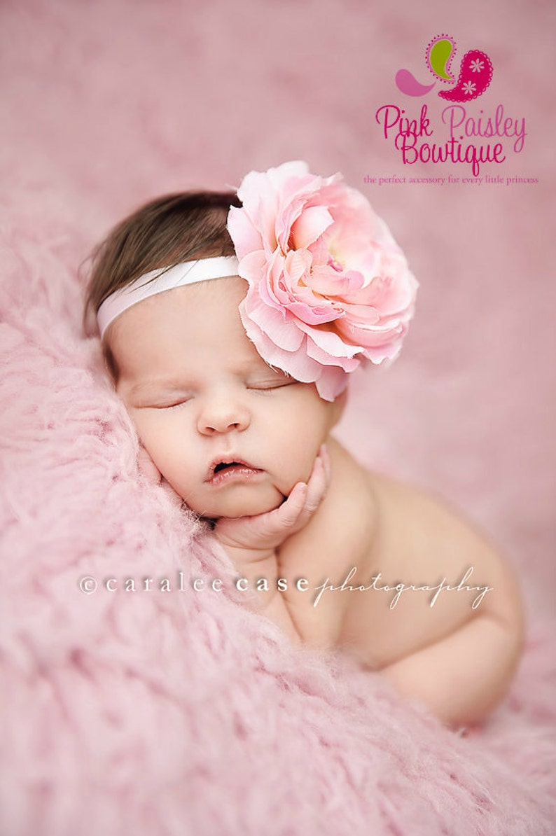 Infant headbands Baby girl headband Baby headbands Baby Bows Pink baby hairbows Newborn Photography prop Baby Hair Accessories