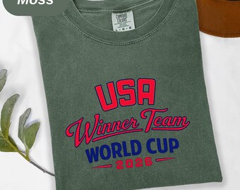 Comfort Colors® USA Soccer Team World Cup 2026 Tee United States Football Champion Tee