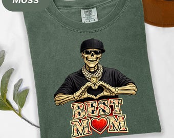 Hip Hop Skeleton Mama Heart Shirt , Floral Varsity Mama Tee , Skull Mom Love Top