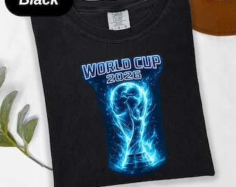 Neon Blue Flame World Cup 2026 Shirt Football Trip Gift Comfort Colors® Tournament Souvenir