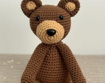 Crochet Teddy Bear - Handmade Amigurumi Bear Plush | Soft Stuffed Animal