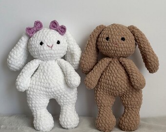 Handmade Plush Bunny - Soft Crochet Rabbit - Easter Gift - Stuffed Animal - Nursery plush toy