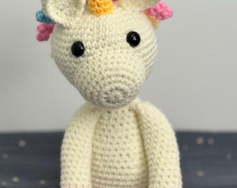 Crochet Unicorn Plush - Handmade Amigurumi Unicorn | Magical Stuffed Animal