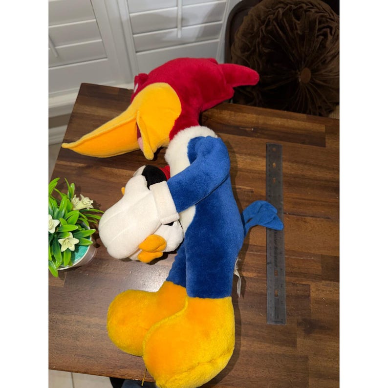 Woody Woodpecker Plush Holding Chilly Willy Walter Lantz Universal Studios 15" image 4