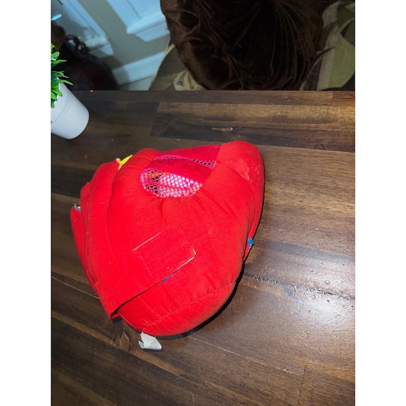 Vintage Mattel Disney Baby Mickey Mouse Plush Baseball Glove Learning Toy image 4