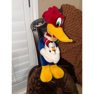 Woody Woodpecker Plush Holding Chilly Willy Walter Lantz Universal Studios 15" image 2