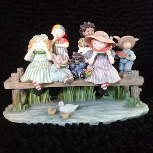 Watermelon Kids Figurine First Edition 1998 Special Friends Artwork of Sherri Buck Baldwin Vintage
