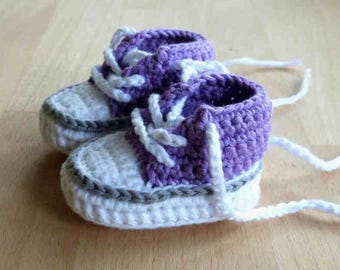 Crochet Doll Sneakers Pattern, Amigurumi Trainers Tutorial (PDF)