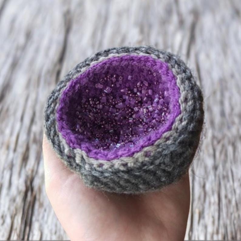 Amigurumi Geode Crochet Pattern | Crystal Rock Plush (PDF) - Etsy