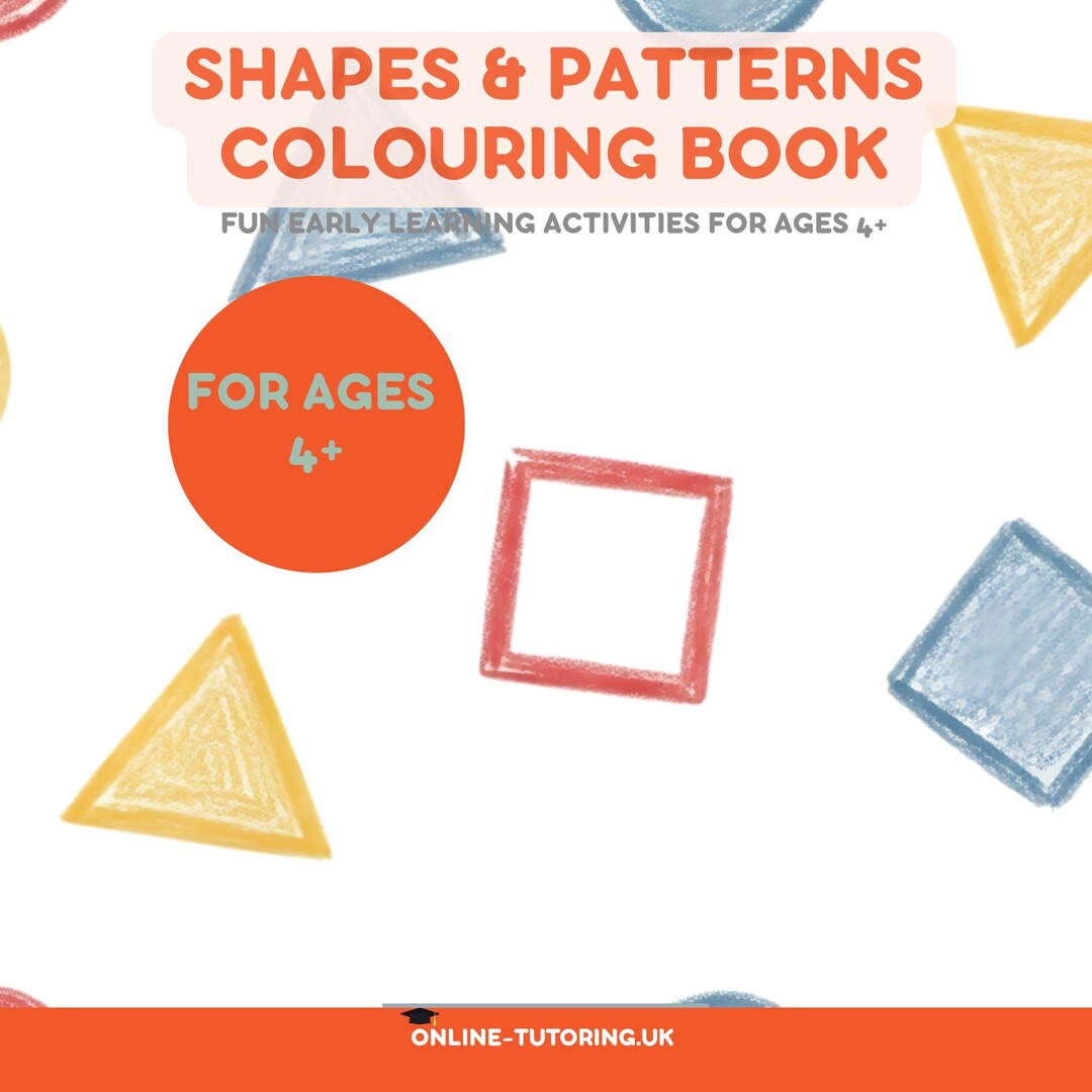 Shapes and Patterns Colouring Book - Etsy