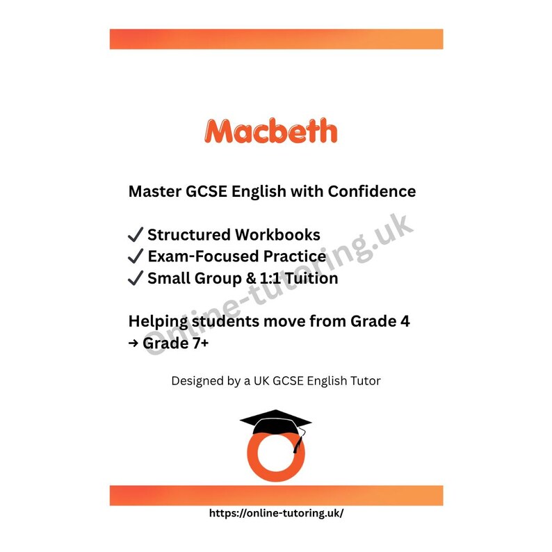GCSE Macbeth Essay Writing Workbook - Etsy UK
