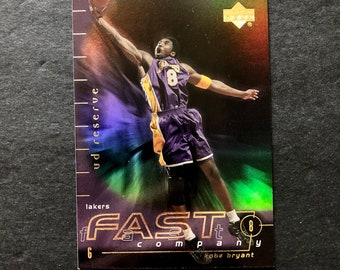 Kobe Bryant 2001-02 Upper Deck UD Reserve Fast Company Insert Card #FC2, NBA Basketball, Los Angeles Lakers, Vintage Y2K, LA