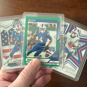 James Cook Pack W/sp Green Press Proof, Lot of 3 Football Cards