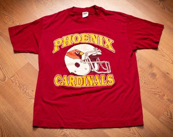 80s-90s Phoenix Cardinals T-Shirt, S, Trench, Vintage Graphic Tee, NFL Football Team Apparel, Arizona