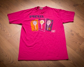 80s-90s PRTA Diet Pepsi Tennis Graphic T-Shirt, M, Vintage Tee, Puerto Rico Association
