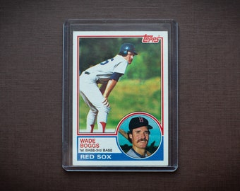 Wade Boggs 1983 Topps #498 Rookie MLB Baseball Card, RC, Boston Red Sox, Sports Collectible, Trading Memorabilia, 1980s