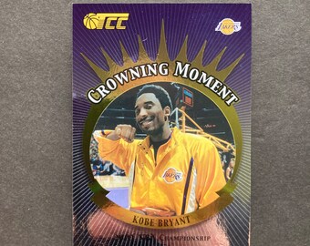 Kobe Bryant 2001-02 Topps TCC Crowning Moment Insert Card #CM5, NBA Basketball, Los Angeles Lakers, Vintage Y2K, LA