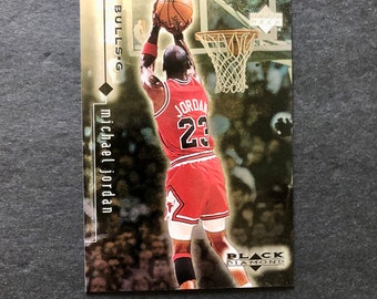 Michael Jordan 1998-99 Upper Deck Black Diamond Base Card #7, NBA Basketball, Chicago Bulls, Vintage 90s, CHI