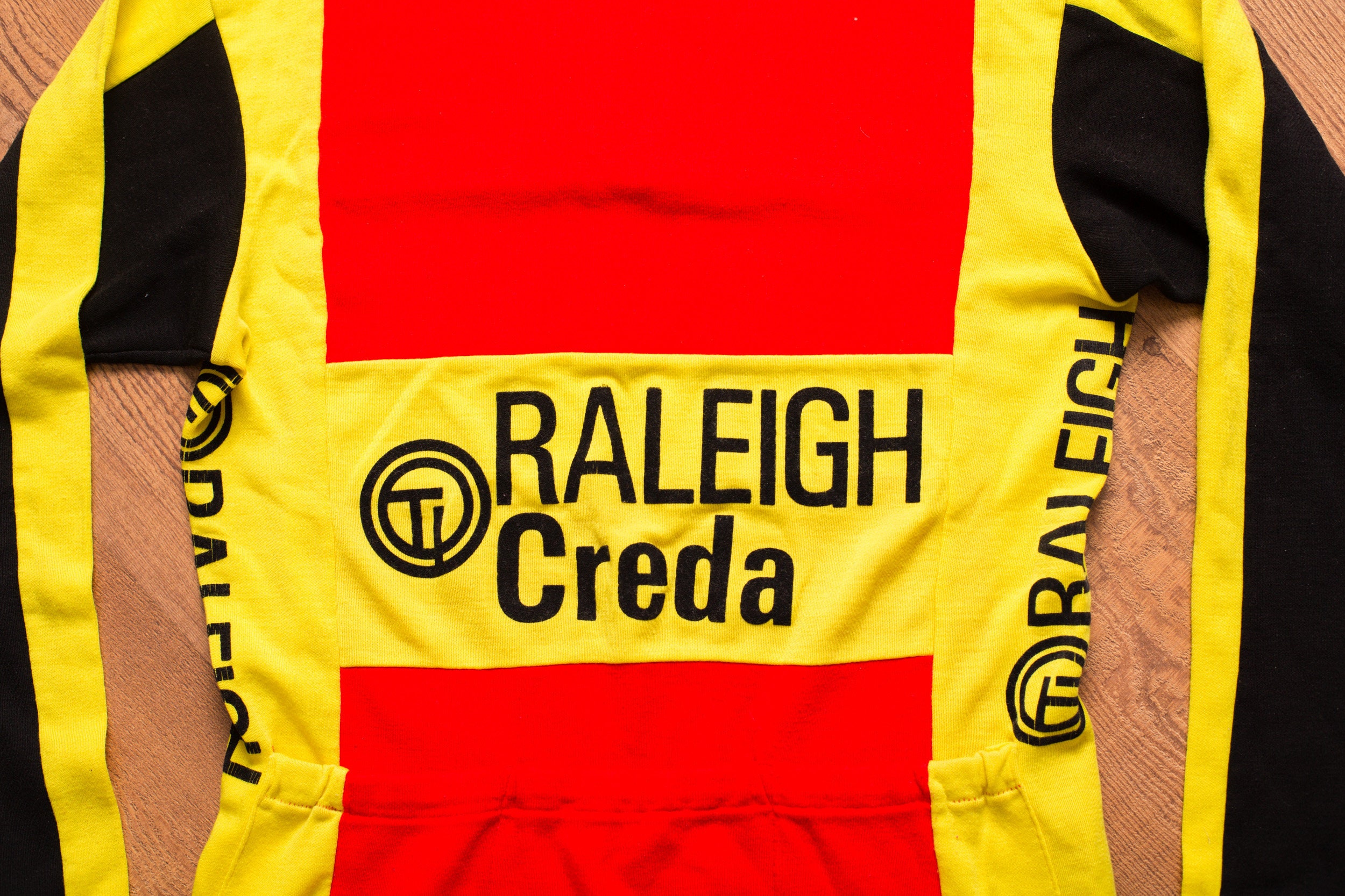 70s-80s Ti Raleigh Pearl Izumi Cycling Jersey, Creda, Campagnolo