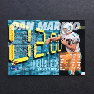 Dan Marino 1995 Topps Stadium Club Power Surge Foil Insert Card PS1, Miami Dolphins, NFL Football, Vintage 90s image 2