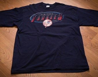 90s New York Yankees T-Shirt, Salem, XL/2X, Vintage Graphic Tee, NY MLB Baseball Team Apparel