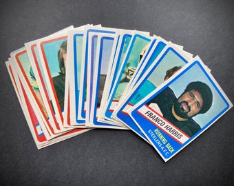 1976 Topps Wonder Bread All-Star Series Complete Set Card Set, NFL Football Trading Cards, Vintage 1970s