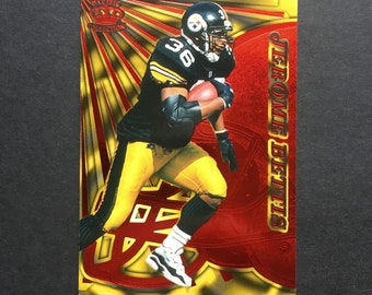 Jerome Bettis 1997 Pacific Dynagon Red Foil Parallel Card #114, NFL Football, Pittsburgh Steelers, Vintage 1990s