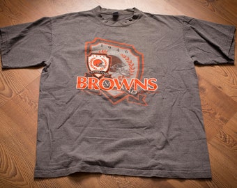 1993 Cleveland Browns T-shirt, L/XL, The Game, Vintage 90s Graphic Tee, NFL Football Team Apparel