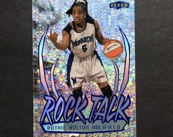 Ruthie Bolton-Holifield 1999 Fleer Ultra Rock Talk Insert Card #3RT, WNBA Basketball, Vintage 1990s