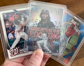 James Wood Pack w/RC Bowman Chrome Insert, 3 Baseball Cards, Instant Collection, Curated Selection Lot, Rookie (inv2)