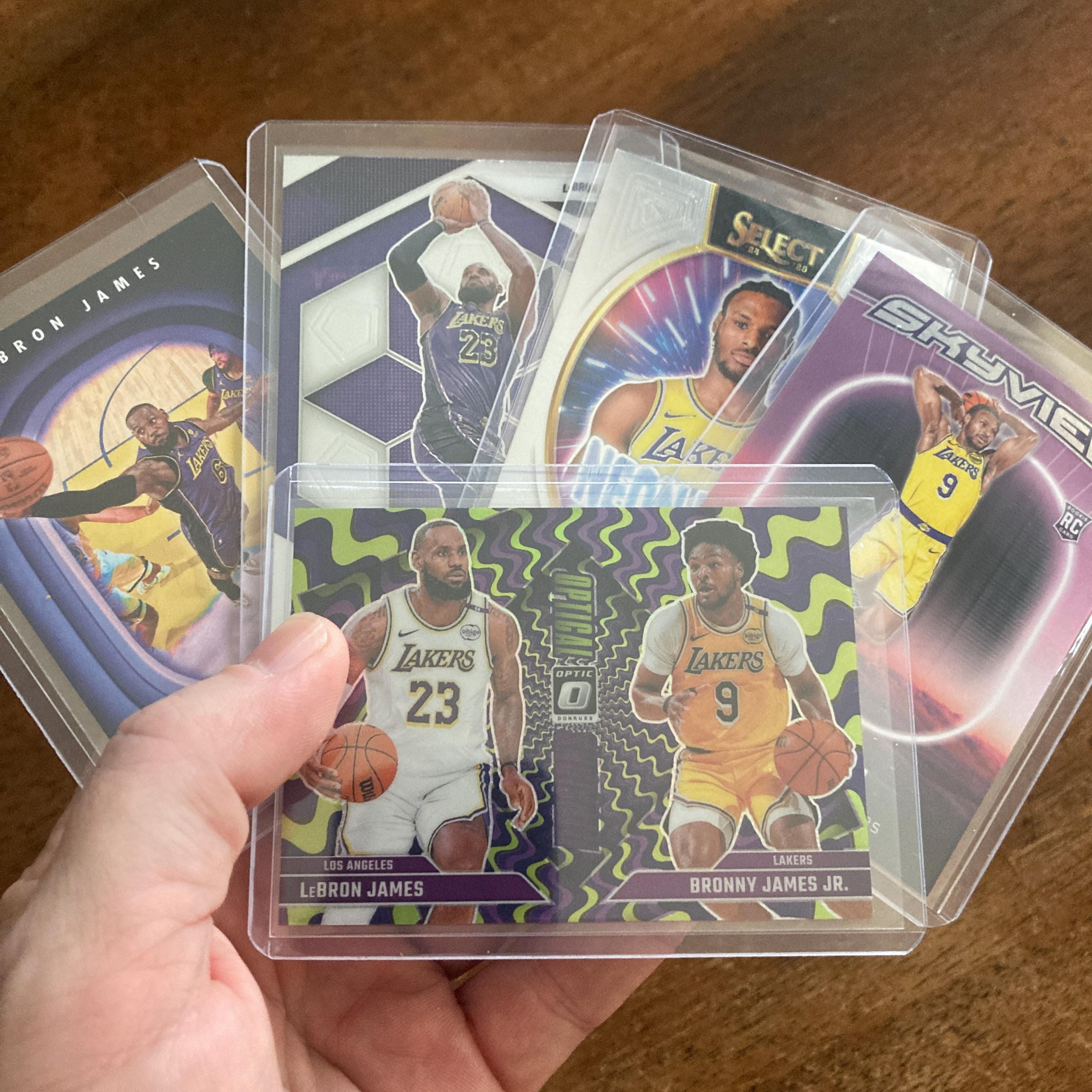 Lebron & Bronny James Jr Pack W/sp Purple Prizm Insert, 5