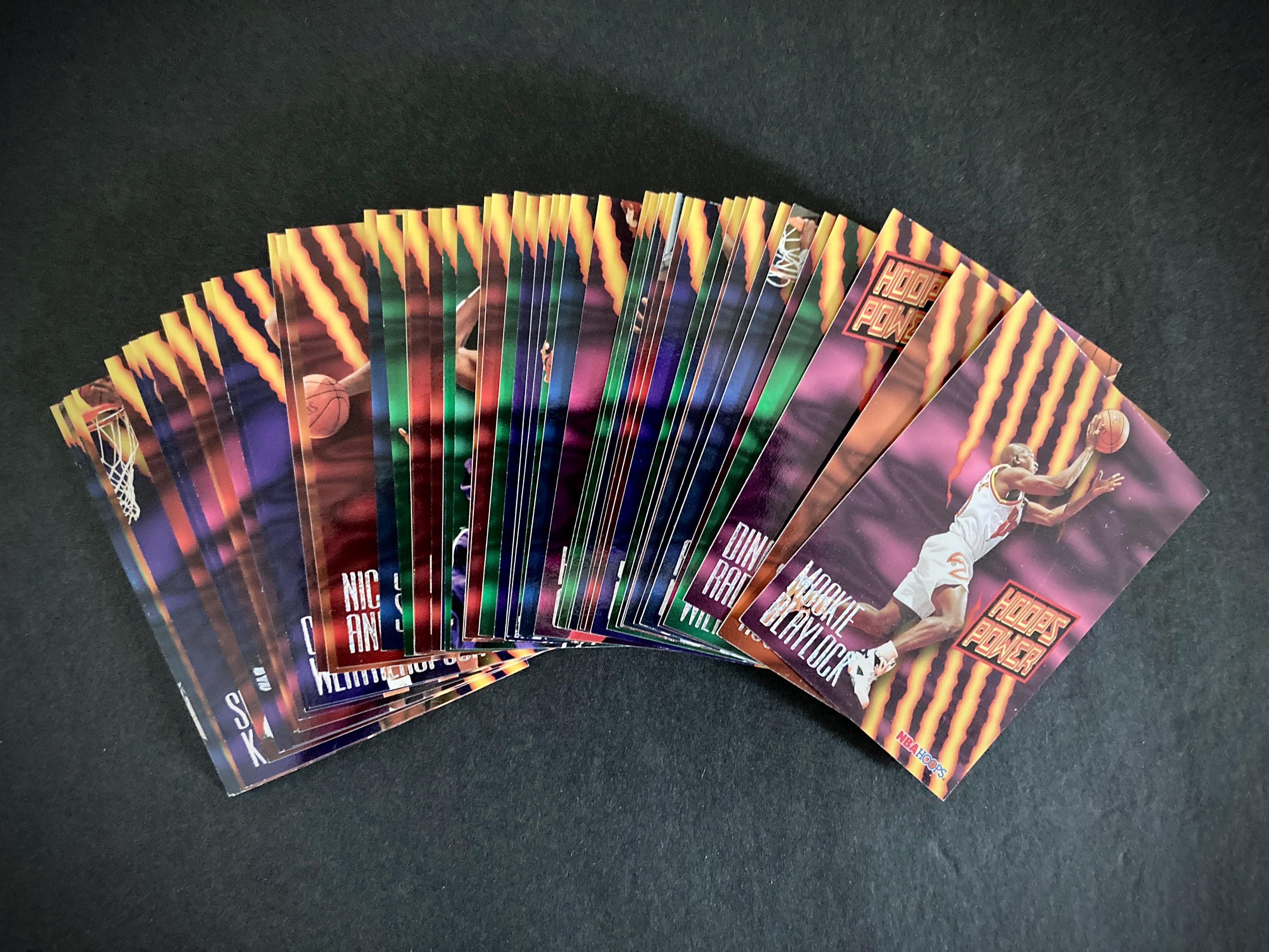 1994-95 Hoops Power Ratings Insert Set of 54 Basketball Cards
