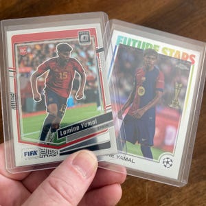 Lamine Yamal Pack w/Optic RC, 2 Soccer Cards, Instant Collection, Curated Selection of Trading Cards Lot, Rookie (inv5)