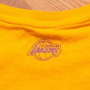 90s Los Angeles Lakers Big Logo T-Shirt, XL, Vintage Tee, NBA Basketball Team, LA, Full Print Front image 3