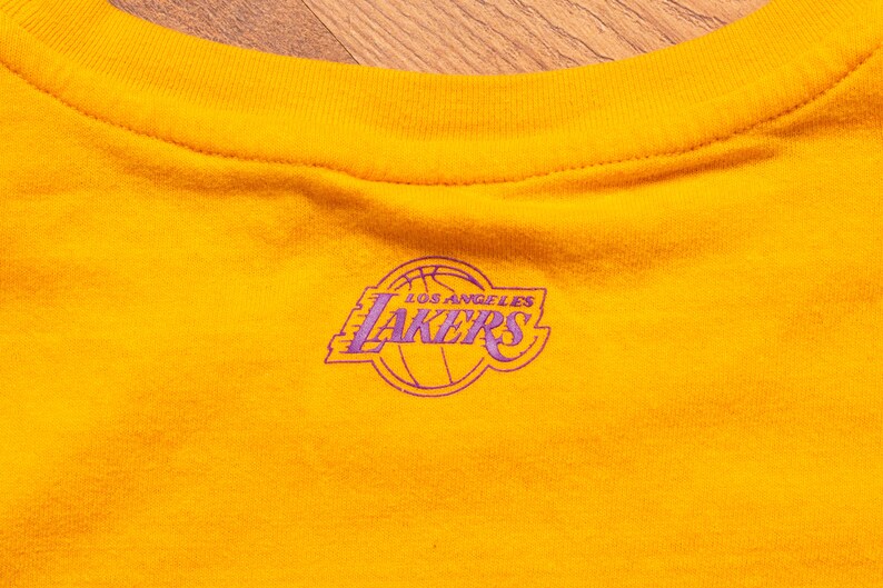 90s Los Angeles Lakers Big Logo T-Shirt, XL, Vintage Tee, NBA Basketball Team, LA, Full Print Front image 3